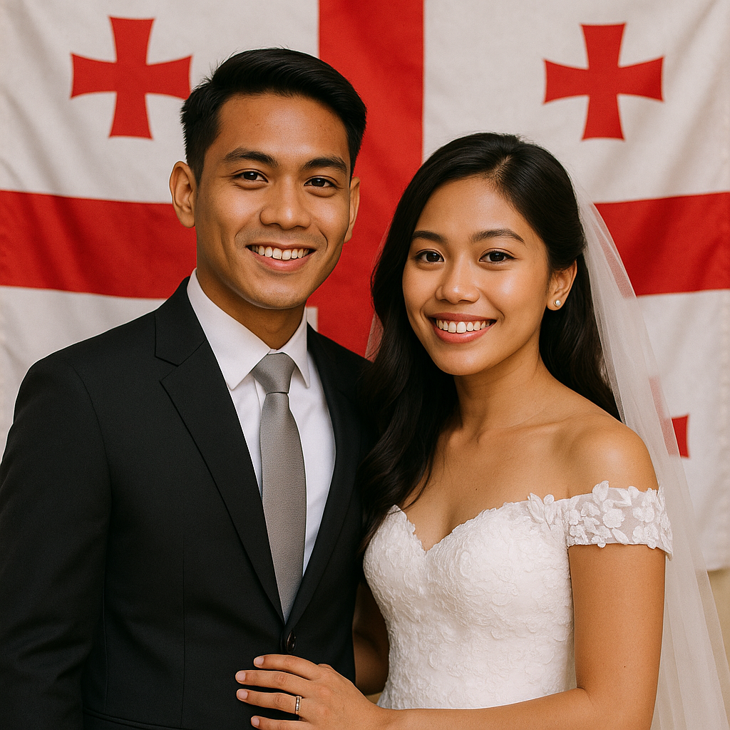 Filipino couple wedding in Georgia